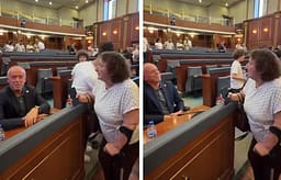 Mërgimtarja Qorollit të VV’së: Jeni turpi i vendit- ai mundohet ta shpërqendrojë – “a po e incizoni zonjën a” Mërgimtarja Qorollit të VV’së: Jeni turpi i vendit- ai mundohet ta shpërqendrojë – “a po e incizoni zonjën a”