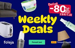Weekly Deals: Zbritje të mëdha për shtëpinë dhe rutinën tënde – deri në -80%! Weekly Deals: Zbritje të mëdha për shtëpinë dhe rutinën tënde – deri në -80%!