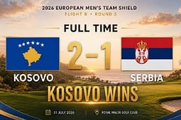 Kosova mposht Serbinë në golf, fitore historike në arenën evropiane Kosova mposht Serbinë në golf, fitore historike në arenën evropiane