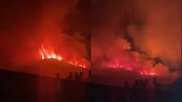 Zjarri del jashtë kontrollit në Gojan të Pukës, flakët afrohen ngjitur me fshatin Zjarri del jashtë kontrollit në Gojan të Pukës, flakët afrohen ngjitur me fshatin