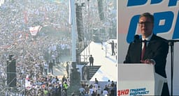 Vuçiq gjatë tubimit propagandistik me mesazhe për Kosovën dhe paralajmërim për demonstrim ushtarak Vuçiq gjatë tubimit propagandistik me mesazhe për Kosovën dhe paralajmërim për demonstrim ushtarak