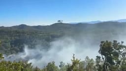Zjarri në Gjirin e Lalzit – nis ndërhyrja nga ajri, dhjetëra zjarrfikës në terren Zjarri në Gjirin e Lalzit – nis ndërhyrja nga ajri, dhjetëra zjarrfikës në terren
