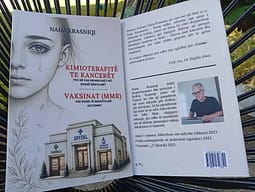 Fizikani Naim Krasniqi publikon librin “Kimioterapitë te kancerët” dhe “Vaksinat (MMR)” Fizikani Naim Krasniqi publikon librin “Kimioterapitë te kancerët” dhe “Vaksinat (MMR)”