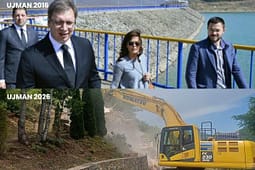 Nga “Gazivodën s’e japim” më 2016, te “dorëzimi” i Vuçiq për rrënimin e 17 objekteve në Ujman, më 2026 Nga “Gazivodën s’e japim” më 2016, te “dorëzimi” i Vuçiq për rrënimin e 17 objekteve në Ujman, më 2026