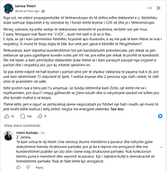 Përplasjet në LDK, ish-deputeti Baxhaku i reagon Janina Ymerit: Po e tepron me arrogancë Përplasjet në LDK, ish-deputeti Baxhaku i reagon Janina Ymerit: Po e tepron me arrogancë