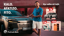 Hap llogari në ProCredit Bank, afatizo dhe fito bonus menjëherë! Hap llogari në ProCredit Bank, afatizo dhe fito bonus menjëherë!