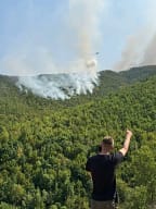 Katër avionë janë angazhuar për shuarjen e zjarrit mbi fshatin Gaber Katër avionë janë angazhuar për shuarjen e zjarrit mbi fshatin Gaber
