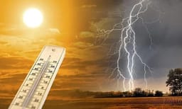 Diell e vapë gjatë paradites, rrebeshe shiu e rrufe pasdite Diell e vapë gjatë paradites, rrebeshe shiu e rrufe pasdite