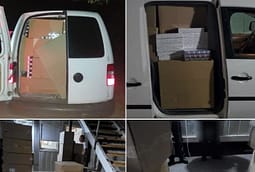 Kapet automjeti me targa serbe me cigare të kontrabanduara në Leposaviq Kapet automjeti me targa serbe me cigare të kontrabanduara në Leposaviq