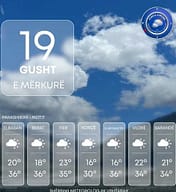 Moti në Shqipëri, kthjellët dhe alternime vranësirash Moti në Shqipëri, kthjellët dhe alternime vranësirash