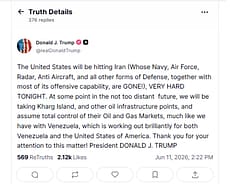 Trump paralajmëron sulme ndaj Iranit dhe marrjen e ishullit Kharg Trump paralajmëron sulme ndaj Iranit dhe marrjen e ishullit Kharg