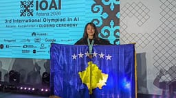 Entela Mirena fiton Medalje të Bronztë në Olimpiadën Ndërkombëtare të Inteligjencës Artificiale Entela Mirena fiton Medalje të Bronztë në Olimpiadën Ndërkombëtare të Inteligjencës Artificiale