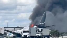Aeroplani i mallrave del nga pista në aeroportin e Miamit, disa persona të lënduar Aeroplani i mallrave del nga pista në aeroportin e Miamit, disa persona të lënduar