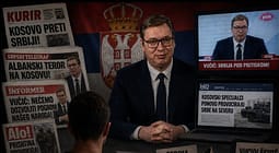 Arkitektura e propagandës: Si mediat pro-Vuçiq e mbajnë gjallë narrativën kundër Kosovës Arkitektura e propagandës: Si mediat pro-Vuçiq e mbajnë gjallë narrativën kundër Kosovës