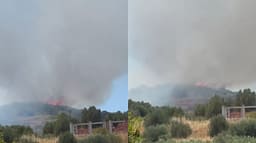 Zjarr i përmasave të mëdha përfshin fshatin Llakatund në Vlorë, era favorizon flakët Zjarr i përmasave të mëdha përfshin fshatin Llakatund në Vlorë, era favorizon flakët