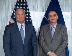 Paqja dhe stabiliteti në Ballkan Perëndimor, ambasadori amerikan në NATO e takon kreun e misionit serb Paqja dhe stabiliteti në Ballkan Perëndimor, ambasadori amerikan në NATO e takon kreun e misionit serb