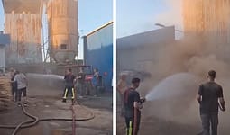 Zjarr në një fabrikë në Gjakovë, ndërhyjnë zjarrfikësit, parandalojnë përhapjen e flakëve Zjarr në një fabrikë në Gjakovë, ndërhyjnë zjarrfikësit, parandalojnë përhapjen e flakëve