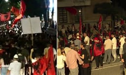 Protestuesit në Tiranë ‘sfidojnë’ orët, i japin ‘‘afat’’ Ramës që gjatë ditës së nesërme të jap dorëheqje Protestuesit në Tiranë ‘sfidojnë’ orët, i japin ‘‘afat’’ Ramës që gjatë ditës së nesërme të jap dorëheqje