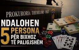 Prokuroria e Pejës ndalon 5 persona të dyshuar për organizim të skemave piramidale dhe bixhoz të paligjshëm Prokuroria e Pejës ndalon 5 persona të dyshuar për organizim të skemave piramidale dhe bixhoz të paligjshëm