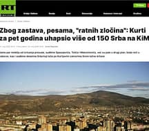 Rusia si Serbia, në prag të zgjedhjeve në Kosovë, RT fabrikon lajme kundër Qeverisë së Kosovës Rusia si Serbia, në prag të zgjedhjeve në Kosovë, RT fabrikon lajme kundër Qeverisë së Kosovës