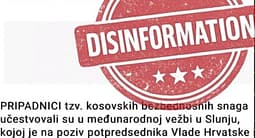 Si dezinformon portali Novosti për stërvitjet e rregullta ushtarake të FSK-së në Kroaci Si dezinformon portali Novosti për stërvitjet e rregullta ushtarake të FSK-së në Kroaci