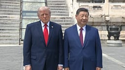 Trump nuk iu përgjigj pyetjeve të gazetarëve për Tajvanin gjatë paraqitjes për foto me Xi Jinpingun Trump nuk iu përgjigj pyetjeve të gazetarëve për Tajvanin gjatë paraqitjes për foto me Xi Jinpingun
