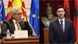 Ministri shqiptar në qeverinë e RMV përkrah ambasadorin Meidani, thumbon VLEN’in: U ka hyrë sheri në mes Ministri shqiptar në qeverinë e RMV përkrah ambasadorin Meidani, thumbon VLEN’in: U ka hyrë sheri në mes