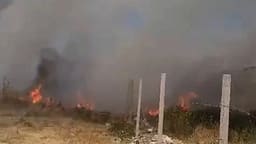 Zjarri përfshin periferinë e Vlorës, flakët rrezikojnë banesat Zjarri përfshin periferinë e Vlorës, flakët rrezikojnë banesat