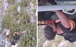 U dehidratuan, s’mund të vijonin lëvizjen – Forcat Ajrore shqiptare shpëtojnë tre turistë të bllokuar në Malin e Çikës U dehidratuan, s’mund të vijonin lëvizjen – Forcat Ajrore shqiptare shpëtojnë tre turistë të bllokuar në Malin e Çikës