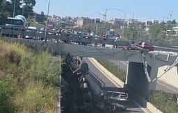 Betoniera bie nga lartësia në autostradën Tiranë-Elbasan, dyshohet për një të vdekur Betoniera bie nga lartësia në autostradën Tiranë-Elbasan, dyshohet për një të vdekur