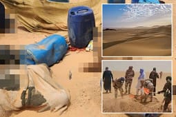 Kamioni u prish gjatë udhëtimit, vdesin 49 persona nga etja në Sahara Kamioni u prish gjatë udhëtimit, vdesin 49 persona nga etja në Sahara