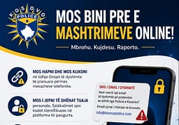 Policia apelon për kujdes ndaj mesazheve mashtruese në emër të bankave: Mos i jepni të dhënat e juaja personale Policia apelon për kujdes ndaj mesazheve mashtruese në emër të bankave: Mos i jepni të dhënat e juaja personale