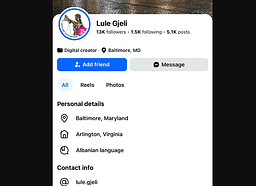 “Lule Gjeli” provon t’i zhduk gjurmët, i fshinë mbi 3 mijë postime në faqen e tij në ‘facebook’ “Lule Gjeli” provon t’i zhduk gjurmët, i fshinë mbi 3 mijë postime në faqen e tij në ‘facebook’