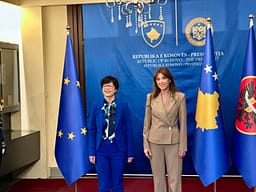 Haxhiu pret në takim komisioneren për Zgjerim të BE-së, Marta Kos Haxhiu pret në takim komisioneren për Zgjerim të BE-së, Marta Kos
