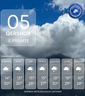 Mot i qëndrueshëm në Shqipëri, temperaturat sot deri në 30 gradë Mot i qëndrueshëm në Shqipëri, temperaturat sot deri në 30 gradë