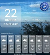 Mot i paqëndrueshëm në Shqipëri, shi e shtrëngata Mot i paqëndrueshëm në Shqipëri, shi e shtrëngata